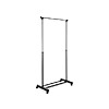 66&amp;quot; Whitmor Adjustable Garment Rolling Rack (Black/Chrome) $9.99 + Free Shipping w/ Prime