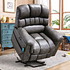 41.3&amp;quot; Latitude Run Wide Extra Large Power Lift Recliner Chair w/ Soothing Heat &amp;amp; Massage (Gray) $396 + Free Shipping