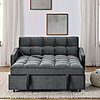 53&amp;quot; Collinward W Murphy Sofa Bed Loveseat w/ Adjustable Tufted Back &amp;amp; USB Outlet (Velvet Gray) $329.99 + Free Shipping