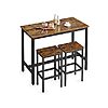 3-Piece Vasagle Bar Table Set w/ Bar Stools (Rustic Brown/Black) $40 + Free Shipping w/ Prime