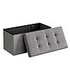 30&amp;quot; Songmics Mazie Collection Folding Storage Ottoman Bench (Light Gray) $23.34 + Free Shipping w/ Prime or on $35+