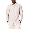 Amazon Essentials Men's Slim-Fit Long-Sleeve Stretch Oxford Shirt w/ Pocket (Light Grey) $7.20 (Size L), $7.90 (Size XL) + Free Shipping w/ Prime or on $35+