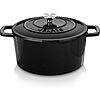 Velaze 6-Quart Enameled Cast Iron Dutch Oven with Lid