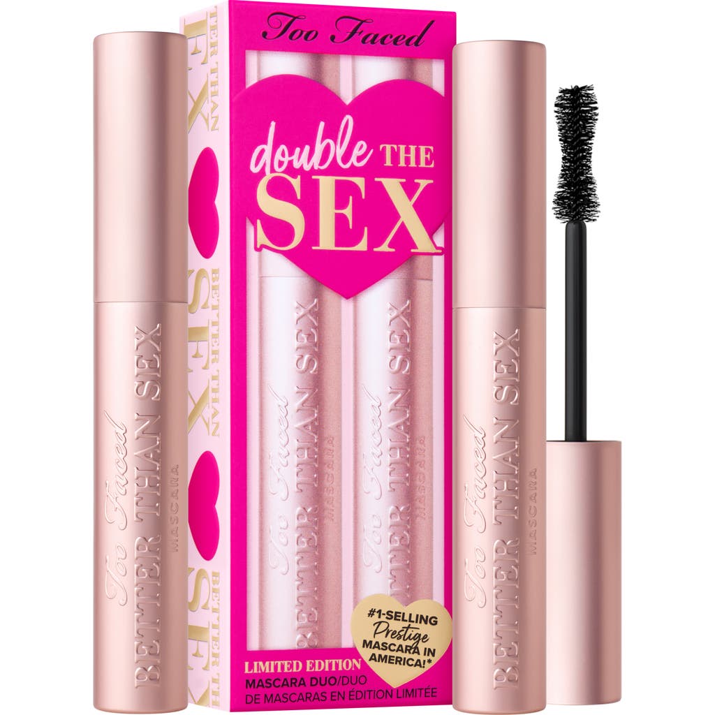2-Pack 0.27-Oz Too Faced Double The Sex Better Than Sex Mascara Set $18 ($9 each) + Free Shipping