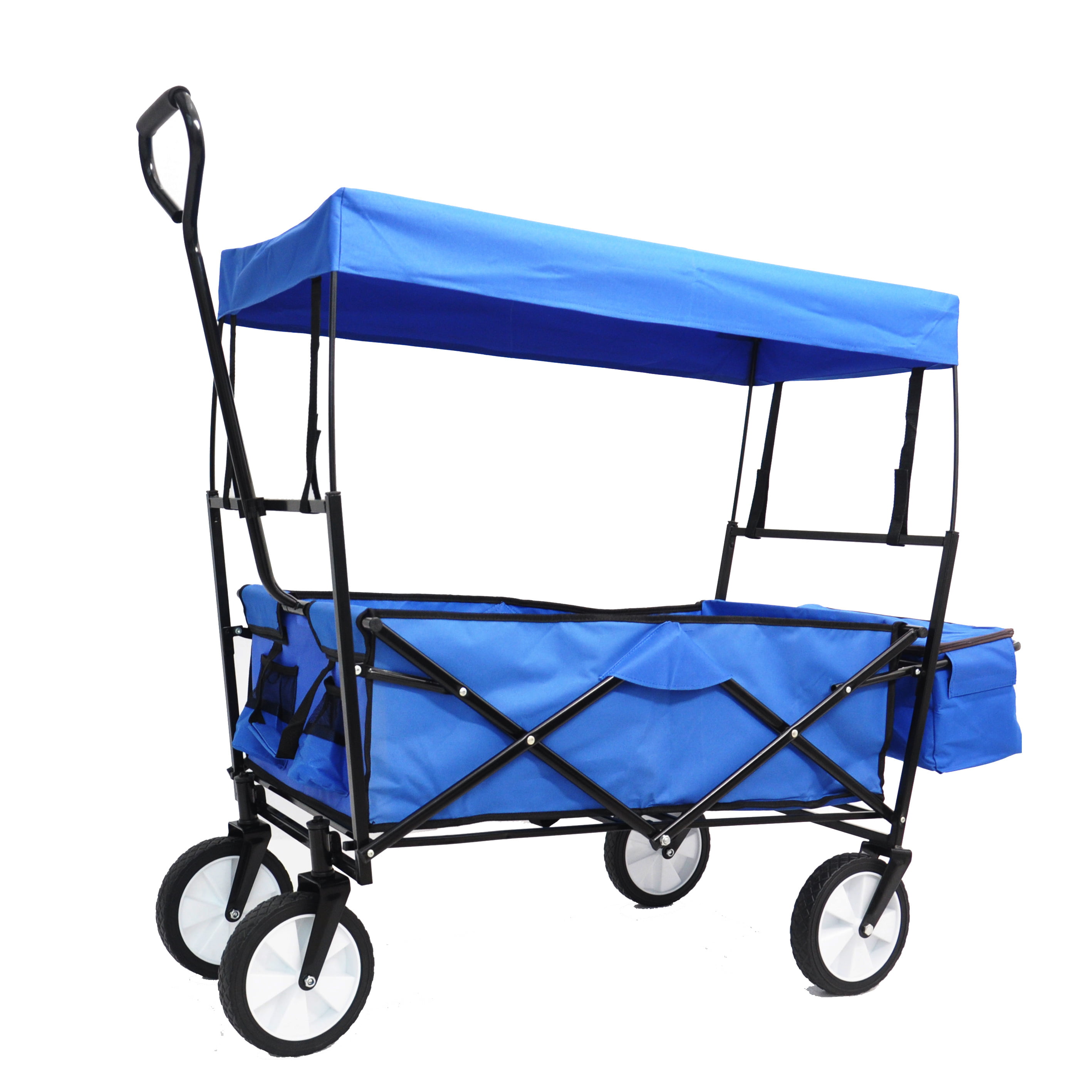49.2" Aukfa Folding Utility Cargo Wagon Cart w/ Removable Canopy (Blue) $54.90 + Free Shipping