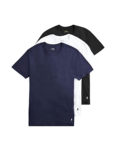 3-Pack Polo Ralph Lauren Men's Classic Fit Cotton Crew Undershirts (Cruise Navy/White/Polo Black) $21.25 ($7.10 each) + Free Shipping w/ Prime or on $25+