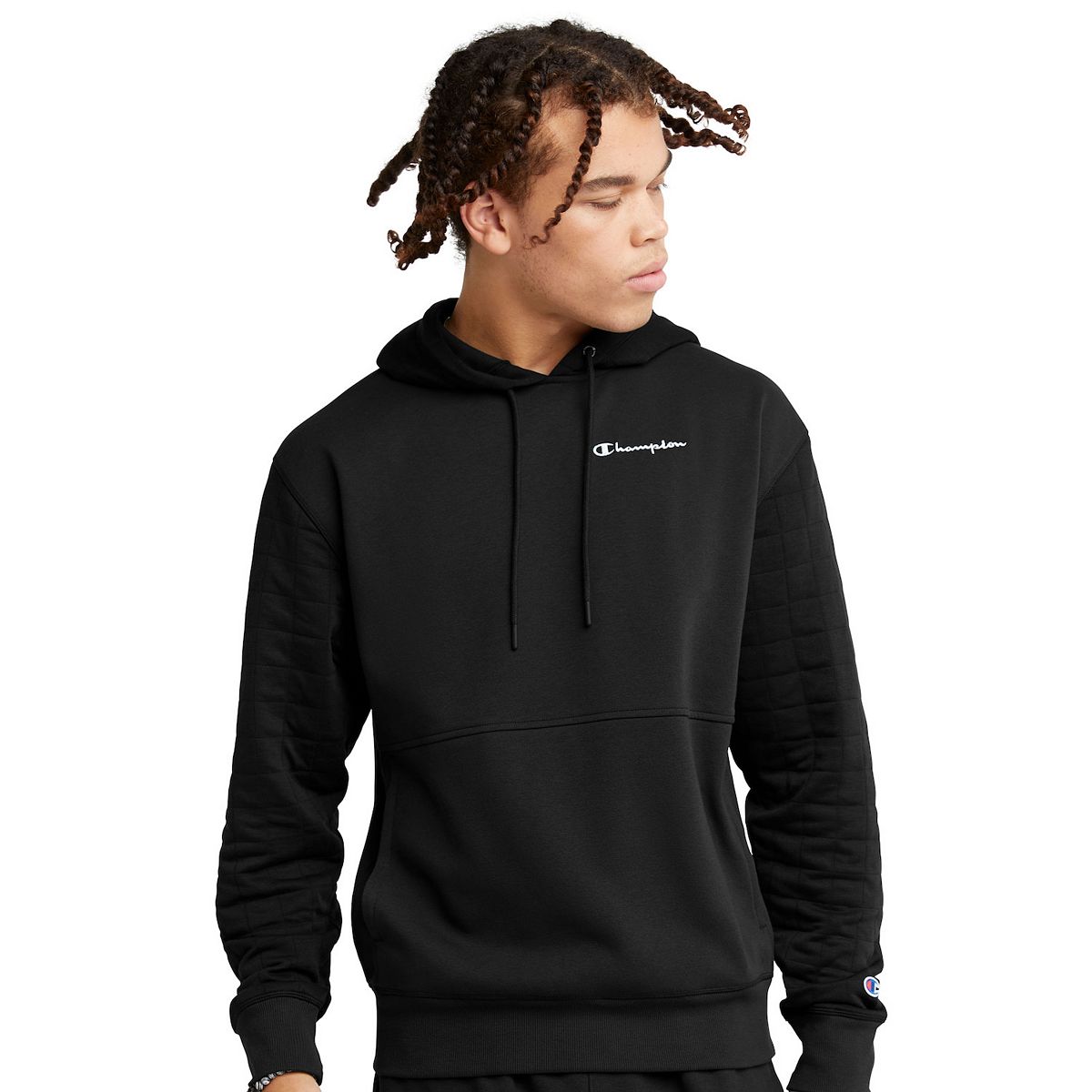Champion Men's Quilted Fleece Hoodie (Black or Forest Peak Green) $16.25 + Free Shipping on $49+