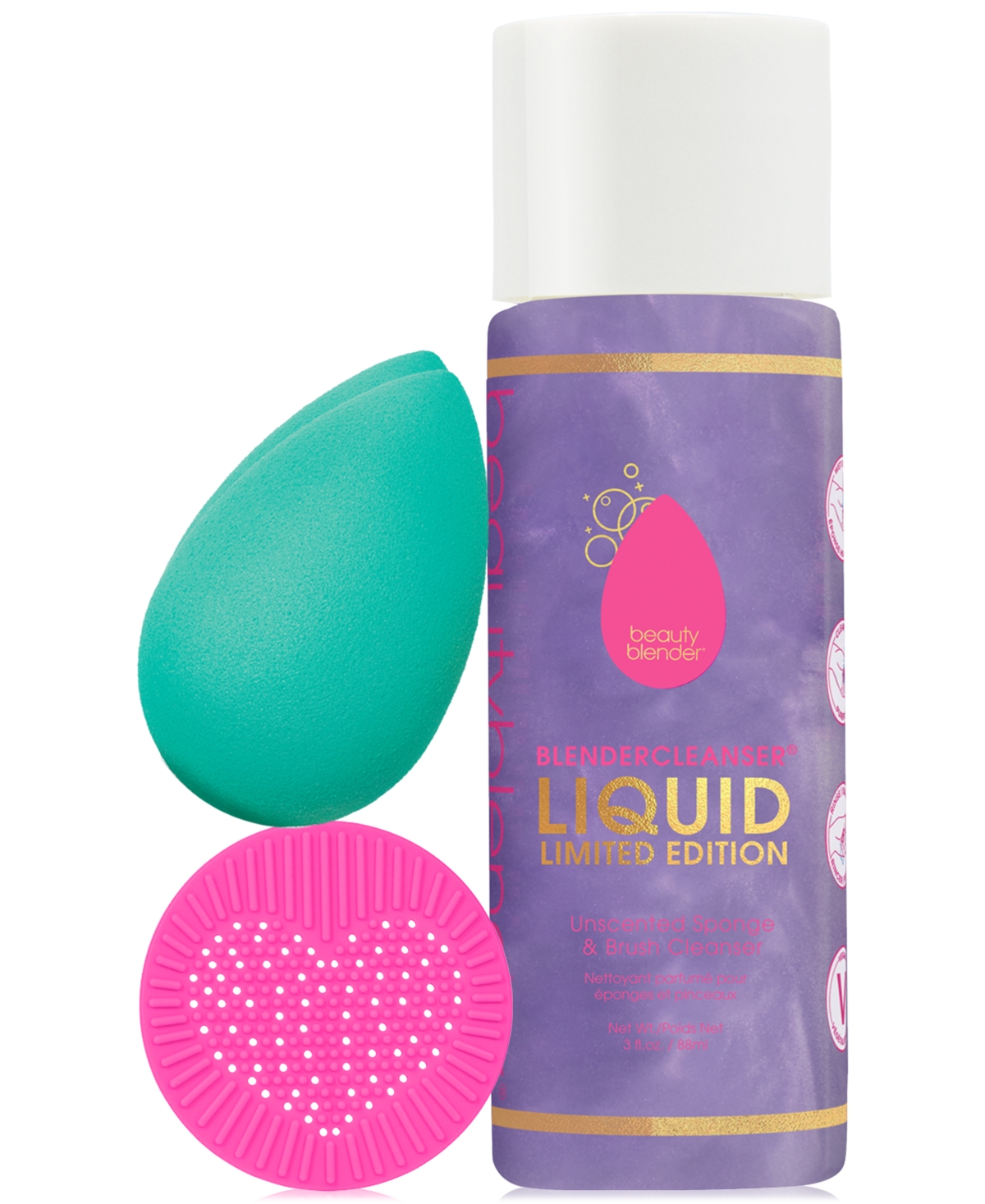 3-Pc BeautyBlender Blend Baby Blend Essentials Set (Chill Makeup Sponge, 3-Oz Brush Cleanser, Silicone Scrub Mat) $12.50 + Free Store Pickup at Macy's or FS on $25+
