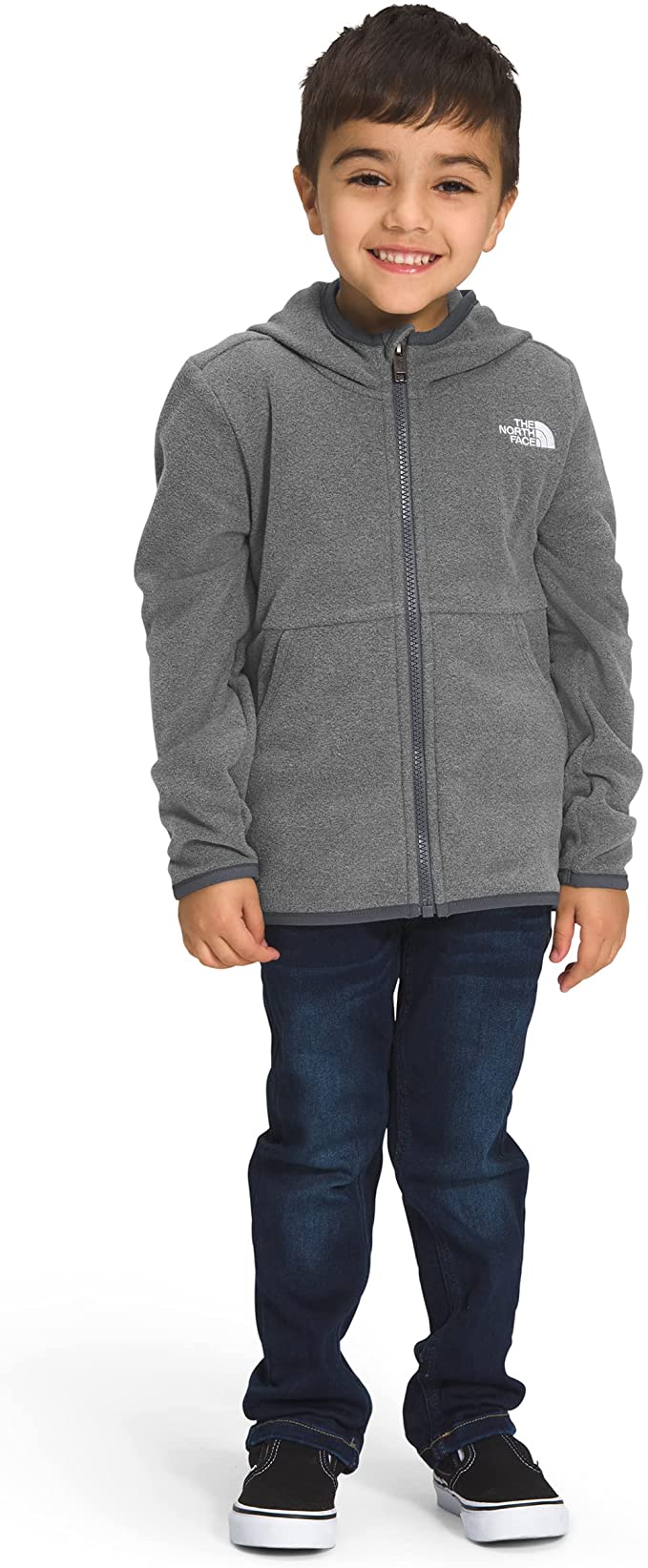The North Face Boys' or Girls' Toddlers’ Glacier Full Zip Hoodie (Tnf Medium Grey Heather, Sizes 2-4) $23 + Free Shipping w/ Prime or on $25+
