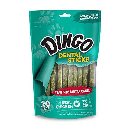 20-Ct Dingo Dog Tartar & Breath Dental Stick Treats (Chicken) $2.30 w/ S&S + Free Shipping w/ Prime or on $25+
