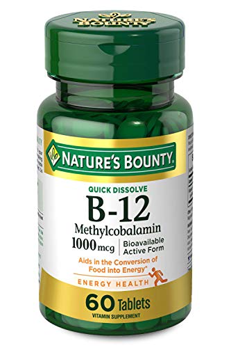 60-Ct 1000-mg Nature’s Bounty Vitamin B12 Quick Dissolve Vitamin Supplement Tablets $1.80 w/ S&S + Free Shipping w/ Prime or on $25+