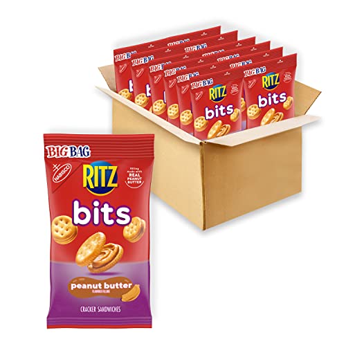 12-Ct 3-Oz RITZ Bits Cracker Sandwiches Big Bag (Cheese) $11.40 ($0.95 each) w/ S&S + Free Shipping w/ Prime or on $25+