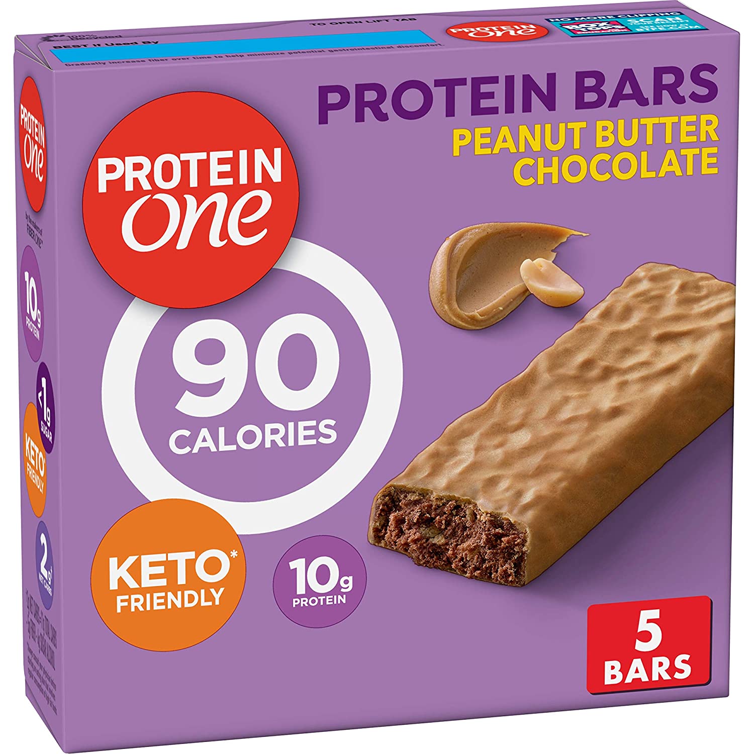 5-Ct Protein One 90 Calorie Protein Bars (Peanut Butter Chocolate) $3 ($0.60 each) w/ S&S + Free Shipping w/ Prime or on $25+