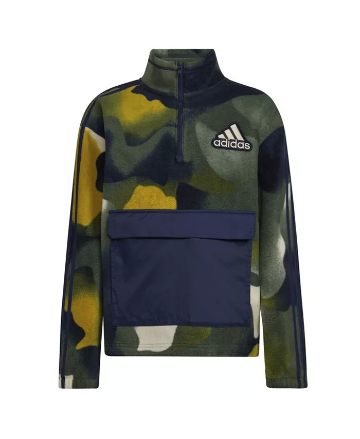adidas Big Boys' Long Sleeve Cozy Fleece Quarter-Zip Pullover (3 Colors) $19.95 + Free Store Pickup at Macy's or FS on $25+
