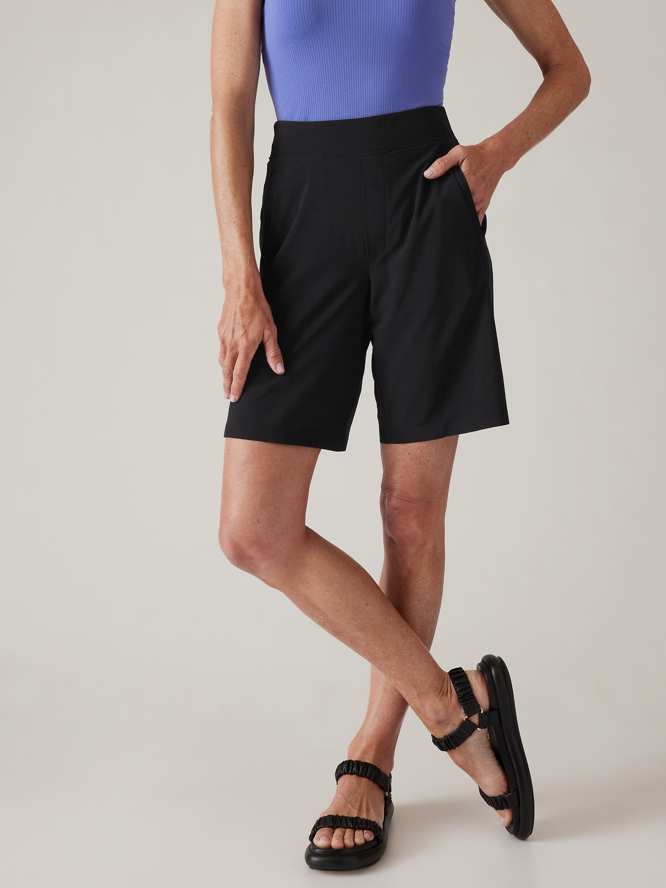 Athleta Women's Brooklyn Bermuda Shorts (Black) 16.10 + Free Shipping