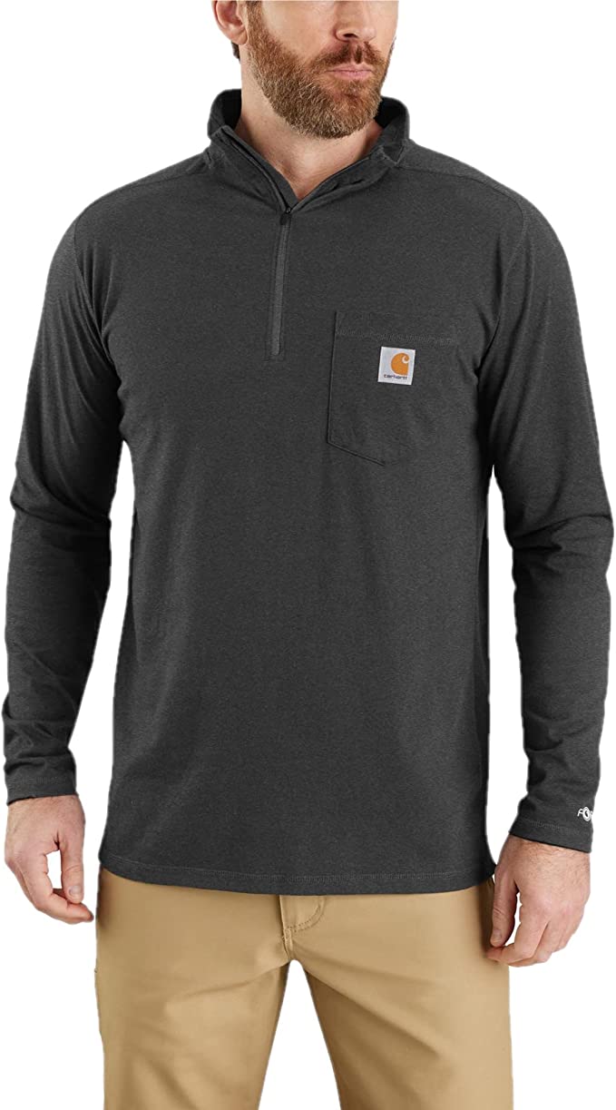 Carhartt Men's Force Relaxed Fit Midweight Long-Sleeve Quarter-Zip Mock-Neck Tee (Various) $30 + Free Shipping