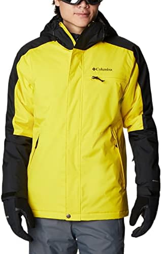 Columbia Men's Valley Point Waterproof Hooded Jacket (Laser Lemon