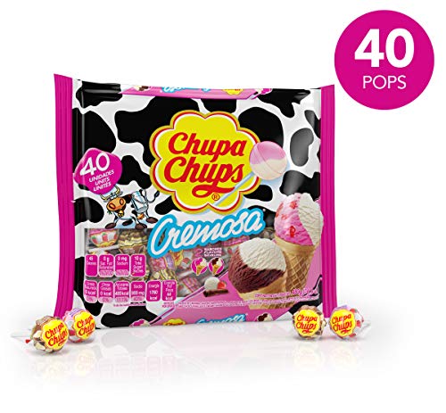 40-Count Chupa Chups Candy Lollipops (Cremosa Ice Cream) $4.80 ($0.12 each) + Free Shipping w/ Prime or on $25+