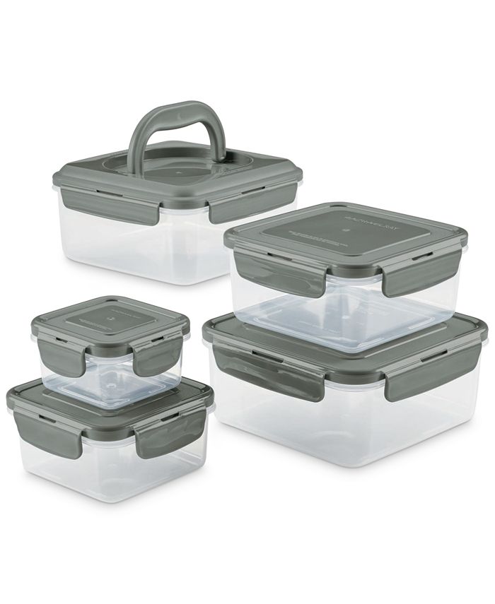 10-Piece Rachel Ray Stacking Leak-Proof Food Storage Container Set (Gray) $14 + Free Shipping w/ Prime or on $25+
