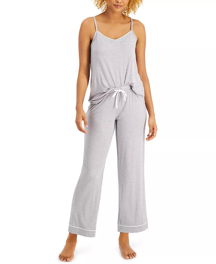 2Piece Alfani Women's Ultra Soft Tank & Pant Pajama Set (3 Colors) 17
