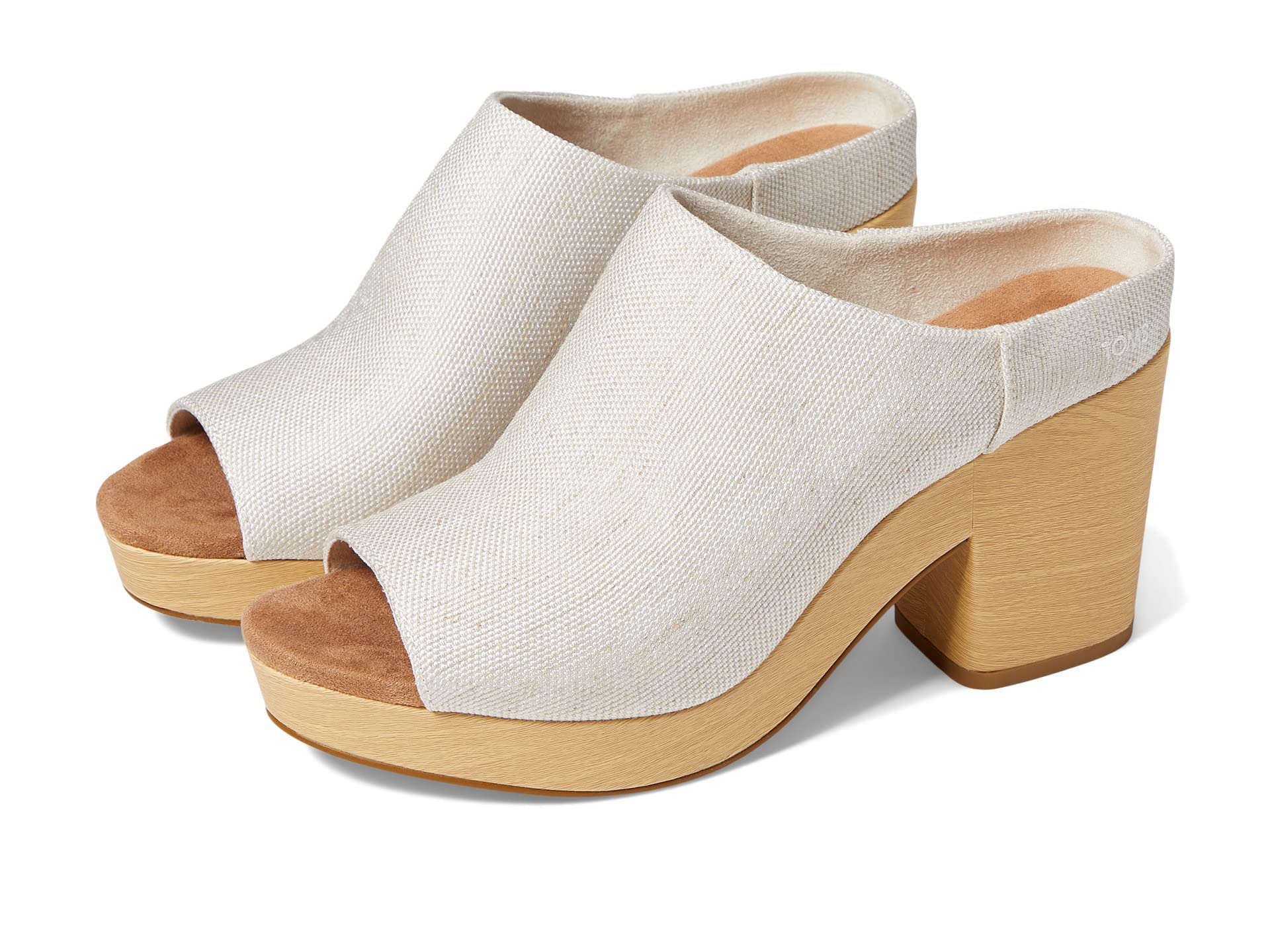 TOMS Women's Florence Block Heels (Natural) $27 + Free Shipping w/ Prime or on $35+