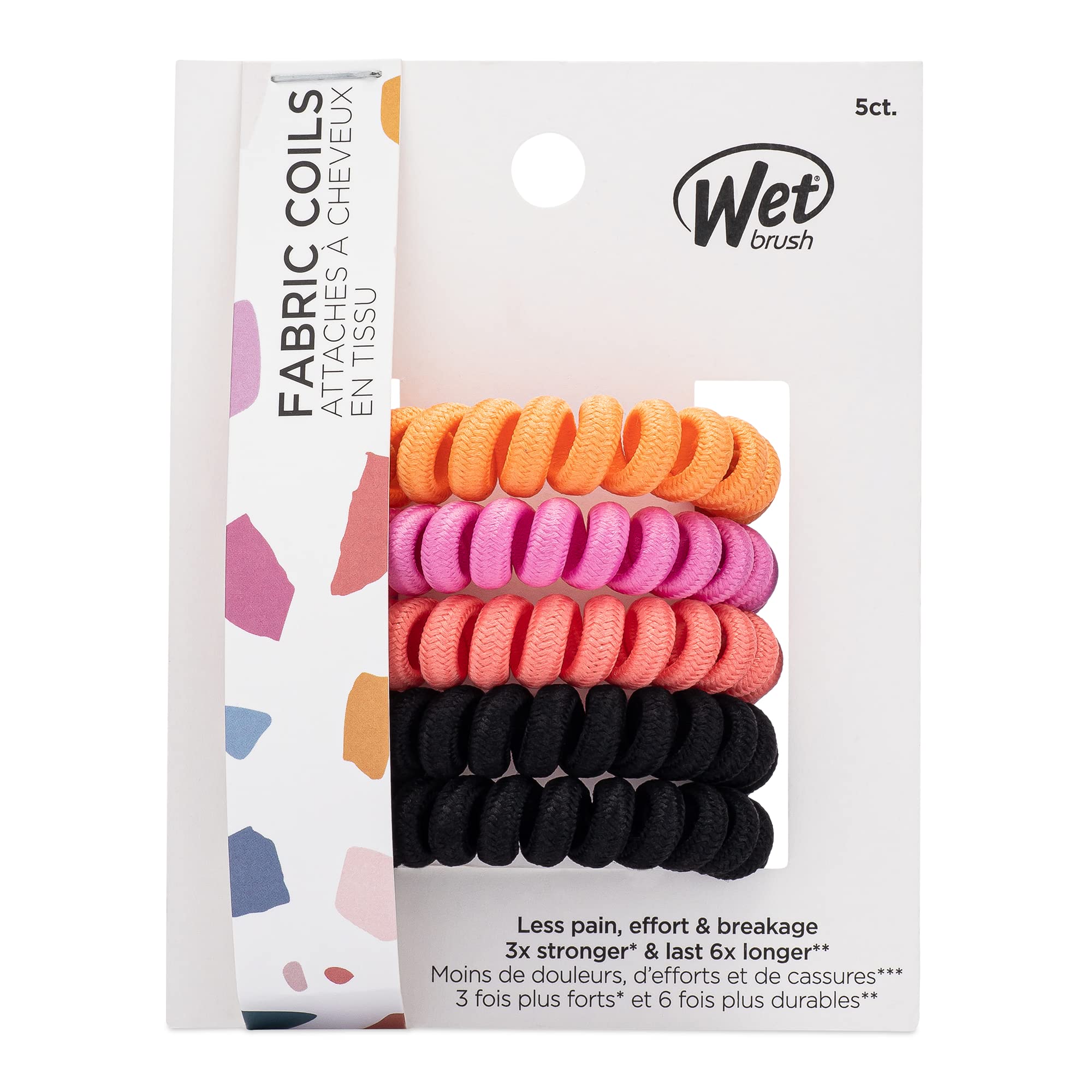 5-Count Wet Brush Fabric Coil Pain-Free Hair Elastics (Pink) $2.65 ($0.53 each) + Free Shipping w/ Prime or on $35+