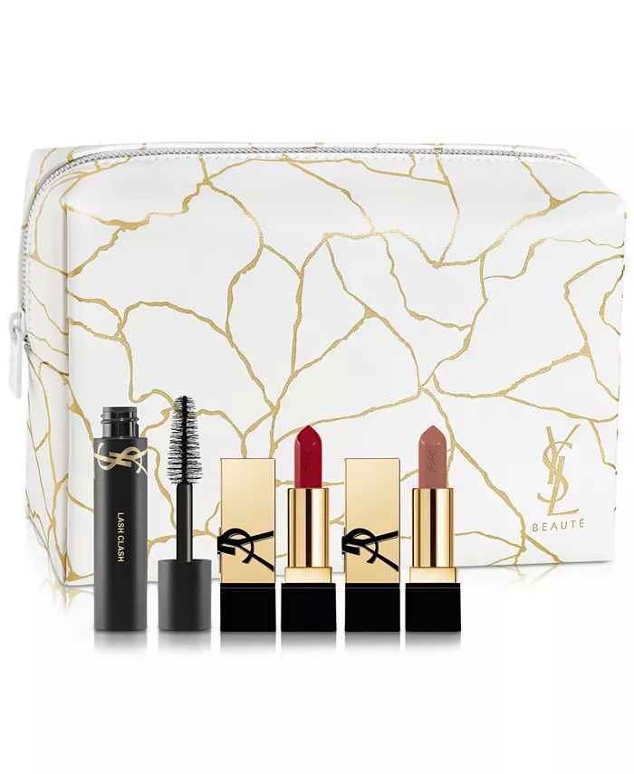 4-Piece Yves Saint Laurent Mini Lash Clash Mascara & Rouge Pur Couture Satin Lipstick Set $29.75 + Free Shipping