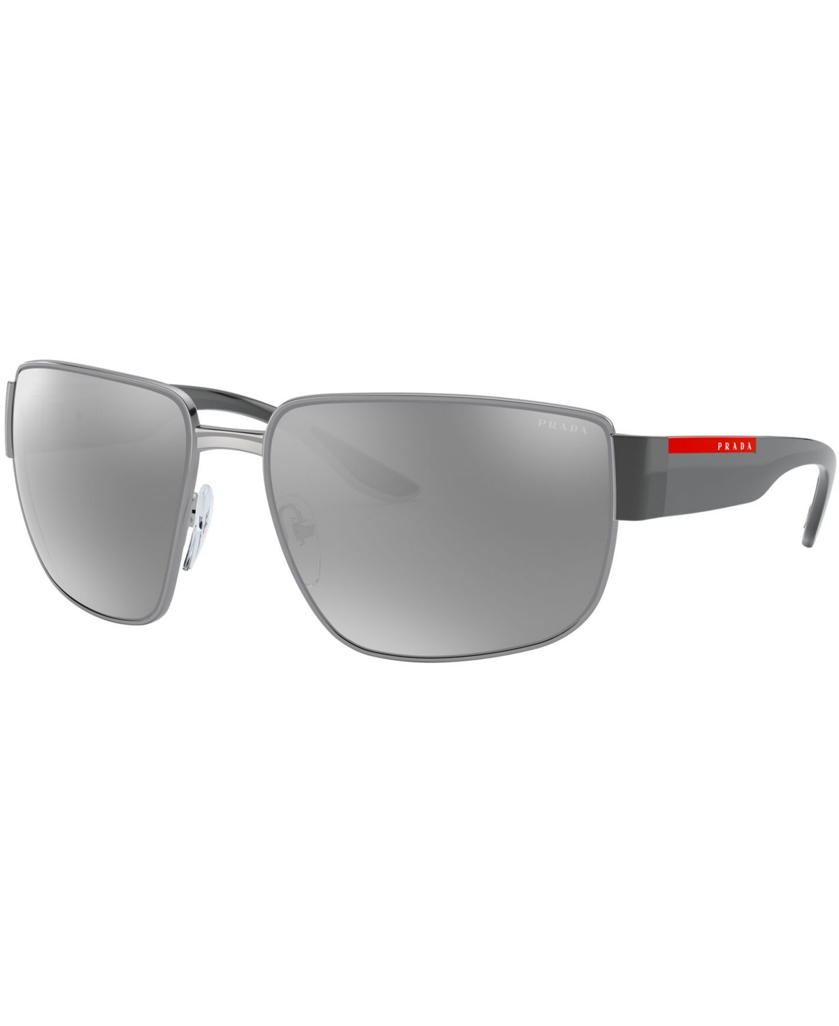 Prada Linea Rossa Men's Mirrored Sunglasses (Gunmetal/Silver) $89.88 + Free Shipping