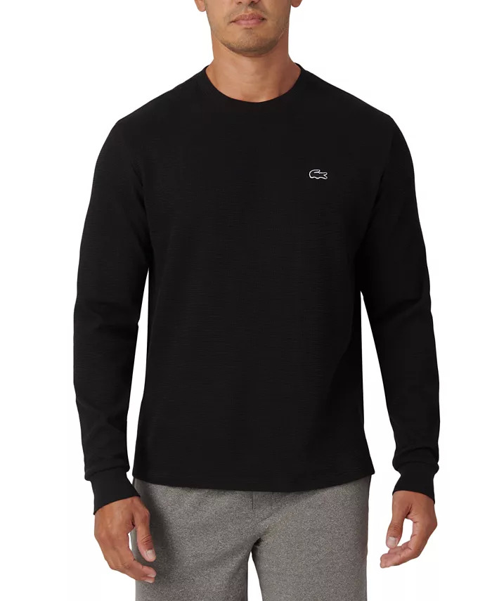 Lacoste Men's Waffle-Knit Thermal Long-Sleeve Sleep Shirt (Various) $33 + Free Shipping