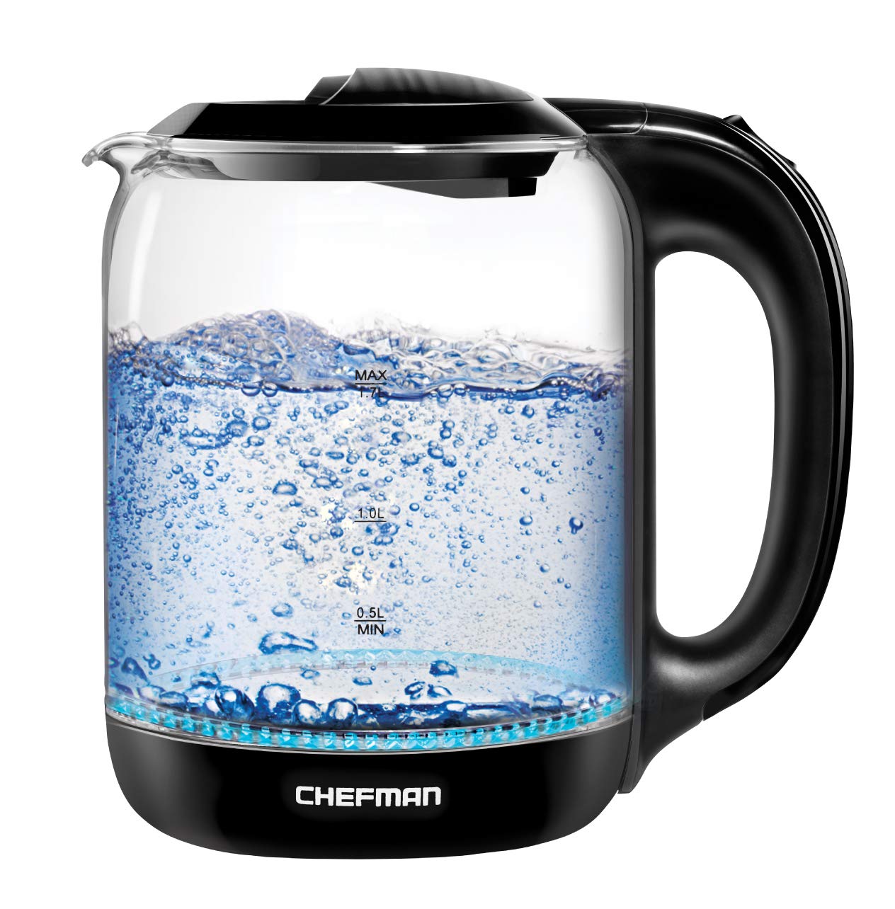 1.7L Chefman Electric Glass Tea Kettle w/ Auto Shut-Off (7 Cups) $14 + Free Shipping w/ Prime or on $35+