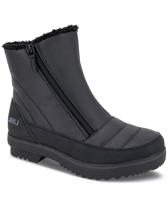 JBU Women's Snowbound Zip ColdWeather Boots (Black or Taupe) 20