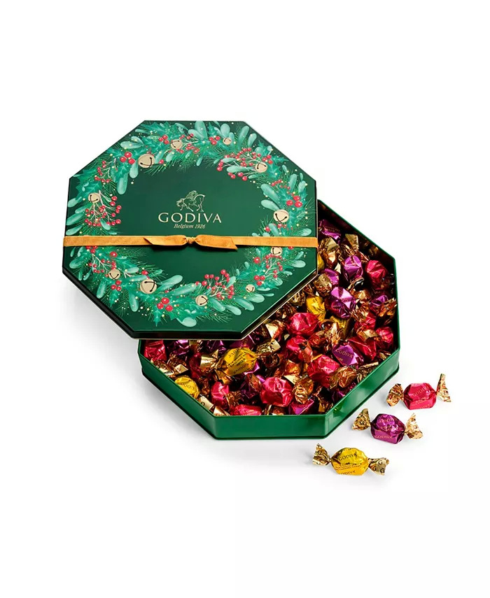 50-Piece Godiva Holiday Assorted G Cube Chocolate Truffle Tin (Milk/Dark/Caramel) $27 + Free Shipping