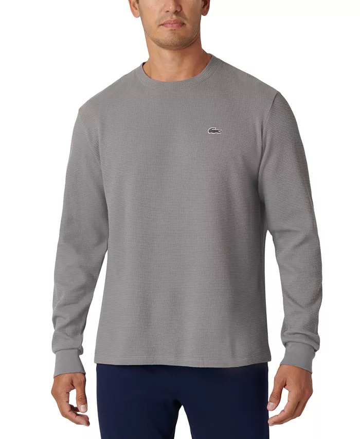 Lacoste Men's WaffleKnit Thermal Long Sleeve Sleep Tee (Various) 28