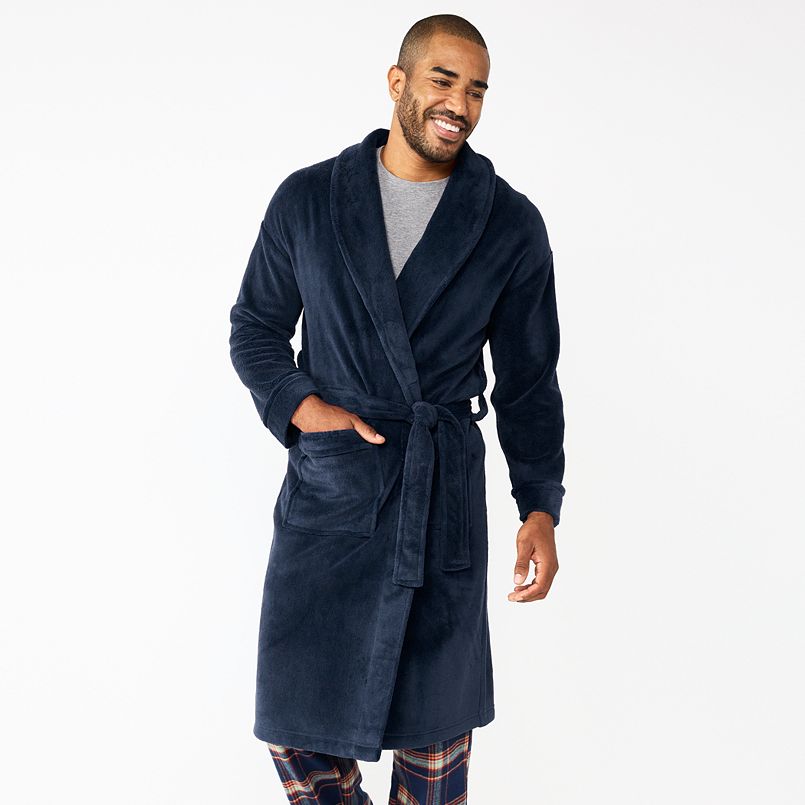 Sonoma Goods For Life Men's Plush Robe (Various) 20 + Free Store Pickup at Kohl's or Free