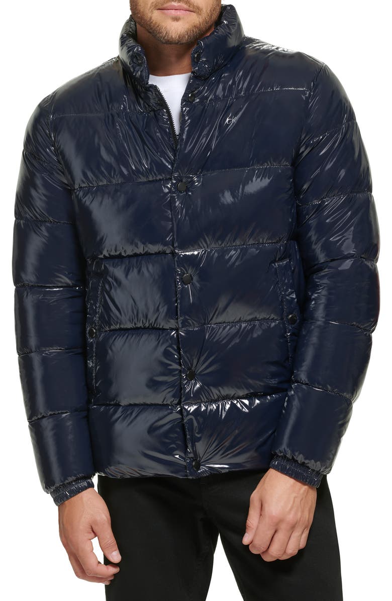 Calvin Klein Men's Snap Front Puffer Jacket $44.98 (Red), $47.98 (Navy ...