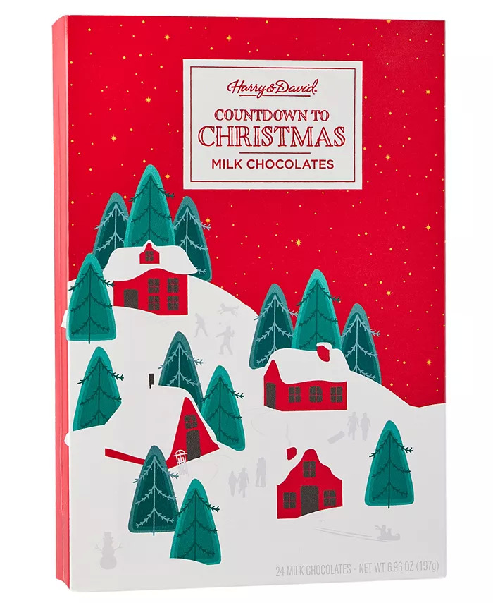 24Piece Harry & David Holiday Advent Calendar Milk Chocolate Figurines