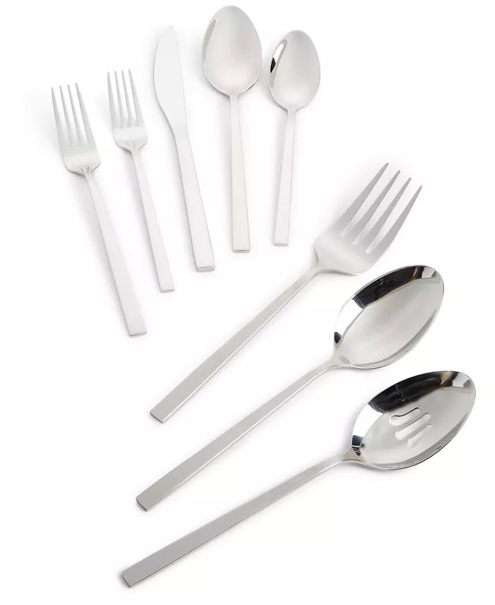 23-Piece The Cellar Stainless Steel Flatware Set (Contemporary or Linear) $14 + Free Store Pickup at Macy's or FS on $25+
