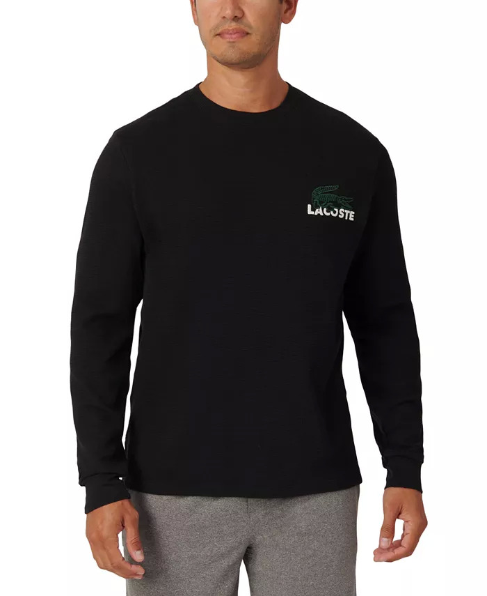 Lacoste Men's Large Croc Thermal Waffle Sleep Shirt (Various) $20.43 + Free Store Pickup at Macy's or Free Shipping on $25+