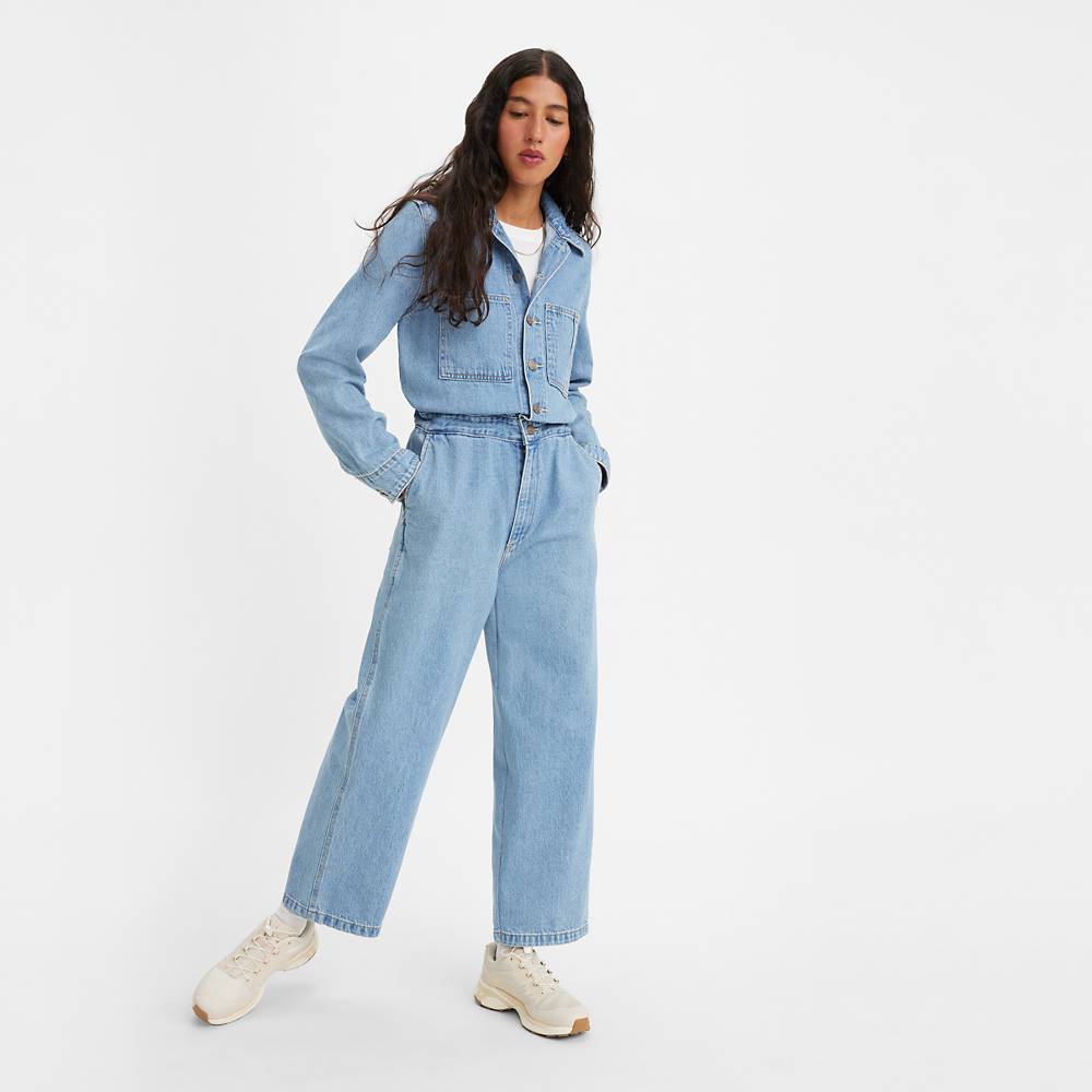 Levi's Women's Iconic Jumpsuit (Light Wash or Black) $38.97 + Free Shipping
