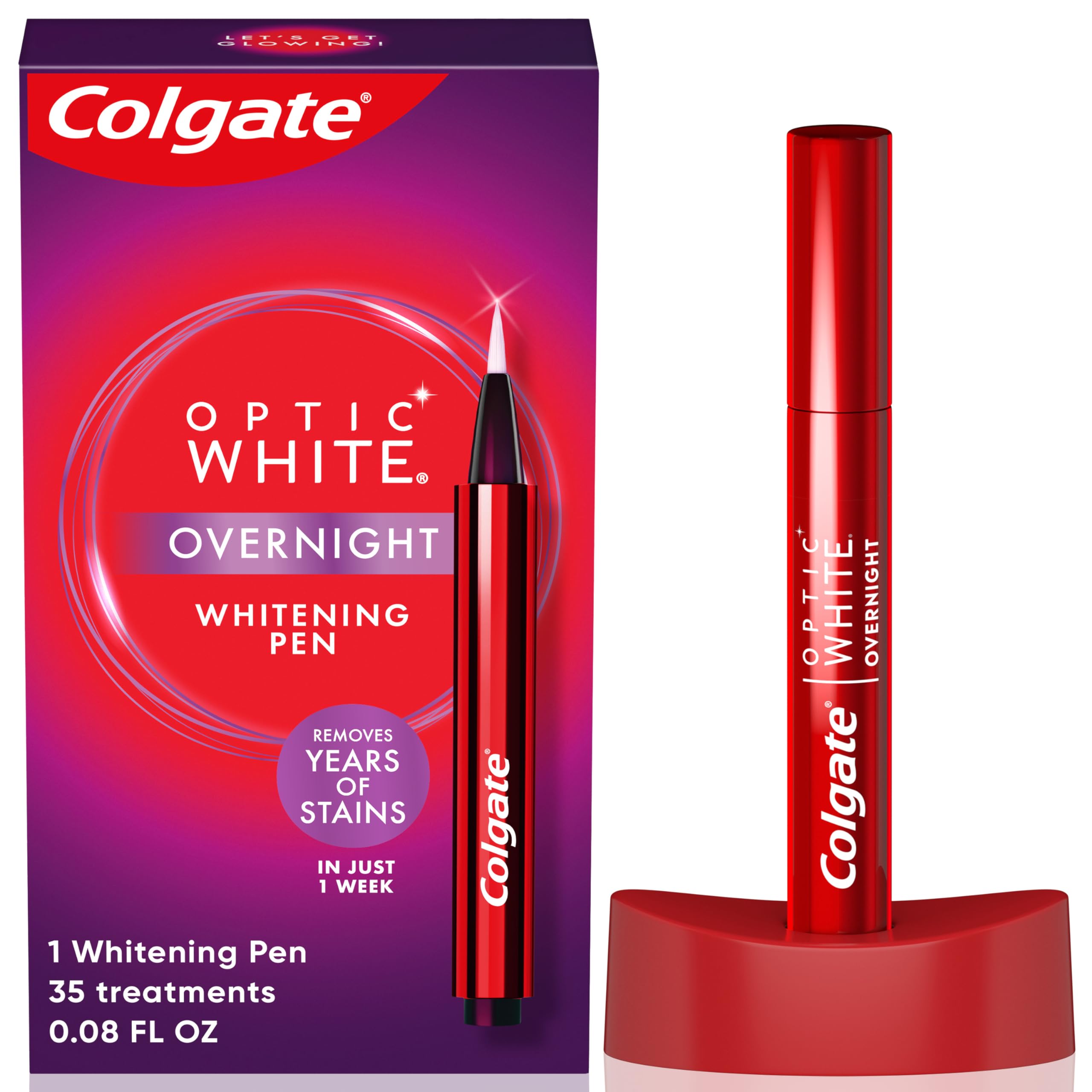 Colgate Optic White Overnight Teeth Whitening Stain Remover Pen (35 Nightly Treatments) $13.29 w/ S&S + Free Shipping w/ Prime or on $35+
