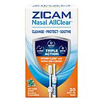 20-Count Zicam Nasal AllClear Triple Action Allergy &amp; Sinus Relief Nasal Cleanser w/ Cooling Menthol $5.68 ($0.28 each) w/ S&amp;S + Free Shipping w/ Prime or on $25+
