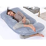 57&quot; yoyomax U-Shaped Memory Foam Pregnancy Pillow w/ Removable Cover (Grey) $15 + Free Shipping w/ Prime or on $25+