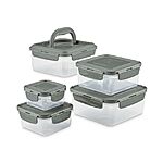 10-Piece Rachel Ray Stacking Leak-Proof Food Storage Container Set (Gray) $14 + Free Shipping w/ Prime or on $25+