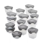 30-Piece Rachael Ray Leak-Proof Stacking Food-Storage Container Set w/ Lids (Gray) $28 + Free Shipping