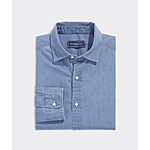 Vineyard Vines Men's Cotton Chambray Spread Collar Shirt (2 Colors) $19.50 + Free Store Pickup