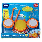 VTech KidiBeats Kids' Drum Set (Orange) $9.60