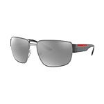 Prada Linea Rossa Men's Mirrored Sunglasses (Gunmetal/Silver) $89.88 + Free Shipping