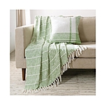 2-Piece Lush Decor Chloe Pillow &amp; Throw Set (Sage) $13.93 + Free Store Pickup at Macy's or Free Shipping on $25+