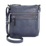 I.N.C. International Concepts Riverton Crossbody Bag (Navy/Silver) $16.35 + Free Store Pickup at Macy's or Free Shipping on $25+