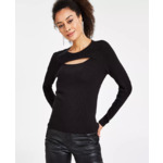 I.N.C. International Concepts Women's Ribbed Cutout Crewneck Sweater (2 Colors) $12.46 + Free Store Pickup at Macy's or Free Shipping on $25+